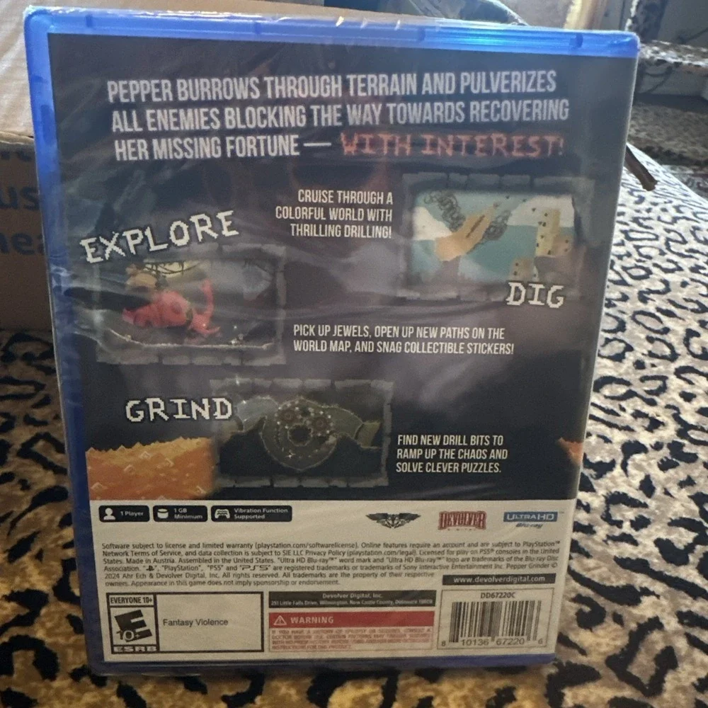 Pepper Grinder PlayStation 5 PS5 Devolver Digital 2024 NEW SEALED US ESRB E10+
